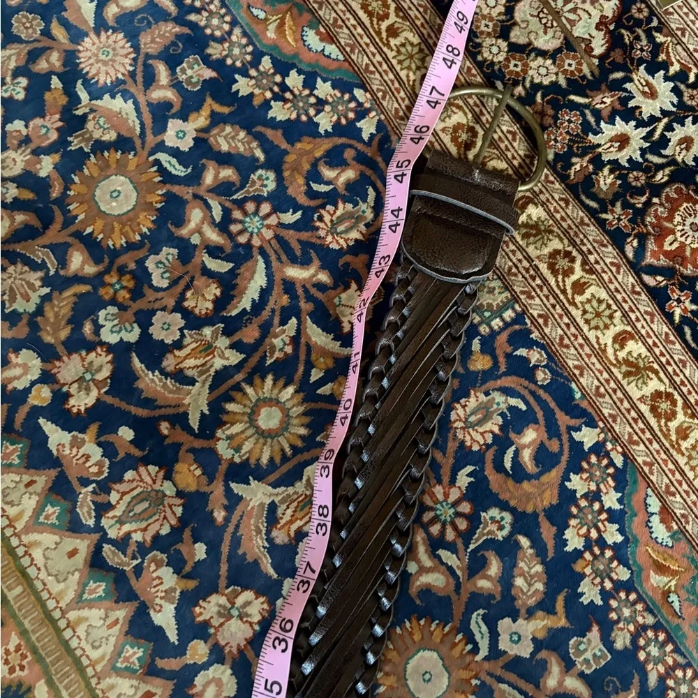 Excellent condition Dark Brown Fauc Leather Belt with antique Gold Buckle. - Picture 6 of 7